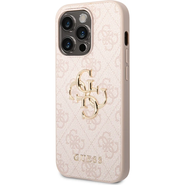 Guess PU 4G Metal Logo kryt iPhone 15 Pro Max růžový - Pouzdra - Obrázek 0A72000N01