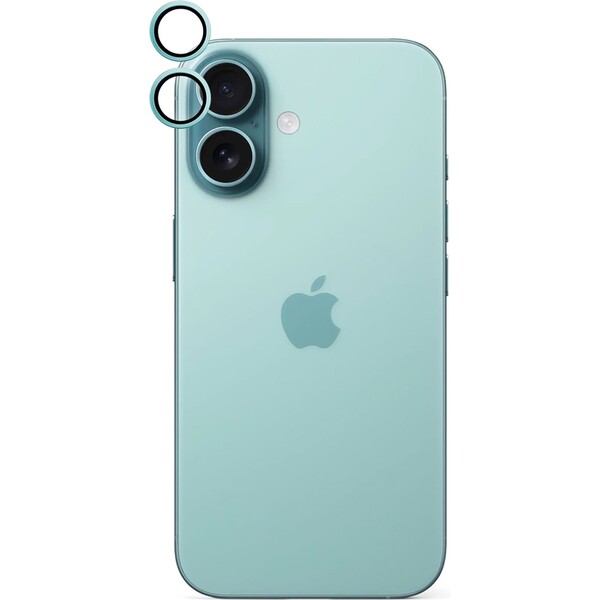 iWant ochrana čoček na kameru Apple iPhone 16/16 Plus modrozelená Modrozelená