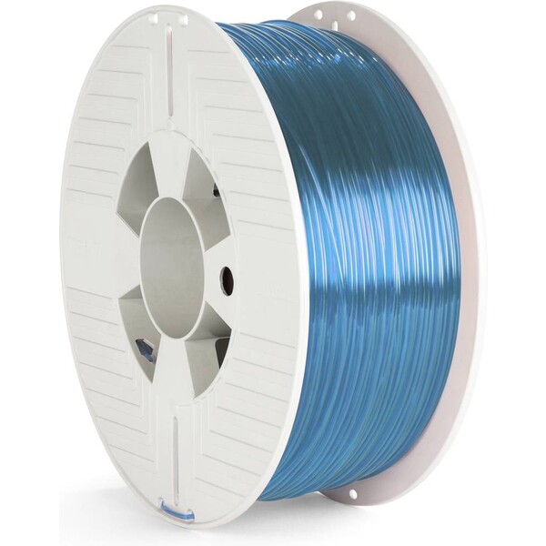 VERBATIM filament do 3D tiskárny PET-G 1.75mm, 327m, 1kg modrý průhledný Modrá/bílá