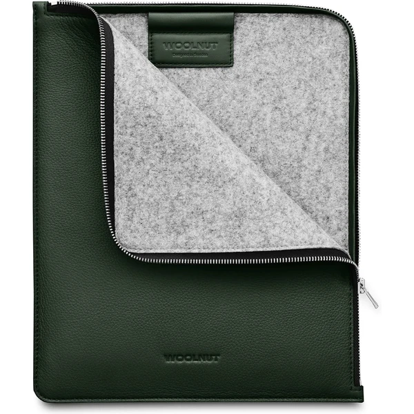Woolnut Leather Folio kožené pouzdro iPad Pro 12,9"/iPad Pro 13"/iPad Air 13" tmavě zelené - Pouzdra - Obrázek 0ALR100501