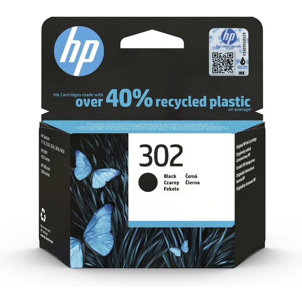 HP F6U66AE č. 302 Černá