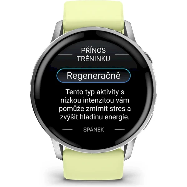Garmin Venu 4 (45 mm) Stříbrné / Citron silikonový řemínek - Chytré hodinky - Obrázek 0ATI000K01