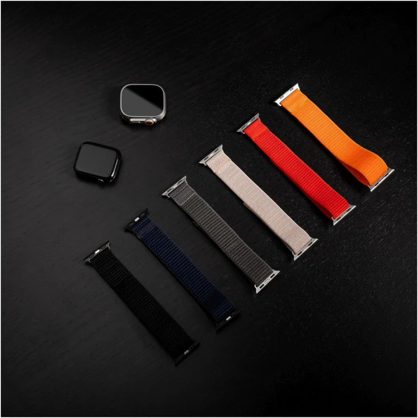 FIXED Nylon Sporty Strap řemínek Apple Watch 38/40/41mm, černý - Řemínky - Obrázek 0AW4000P01