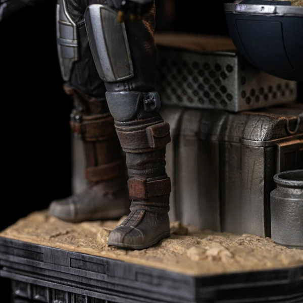 Soška Iron Studios Art Scale 1/10 SW: The Mandalorian - Din Djarin and Grogu 21,3 cm - Sochy a sošky - Obrázek 0AZ9000K01