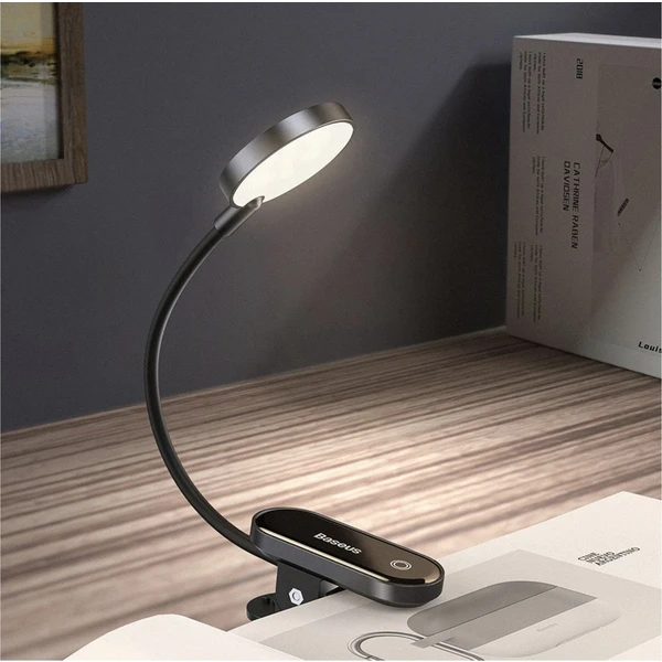Baseus Mini LED lampička s klipem šedá - Lampičky - Obrázek 0B3P600301