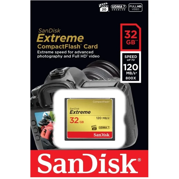 SanDisk Extreme CompactFlash 32GB - Paměťové karty - Obrázek 0B4T000501