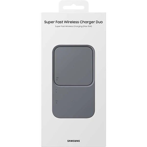 Samsung DUO bezdrátová nabíjecí podložka s adaptérem 15W (EP-P5400TBE) černá - Nabíječky - Obrázek 0B68000701