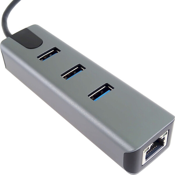 PremiumCord 4v1 USB-C Hub antracitový - USB huby - Obrázek 0B8L000K01