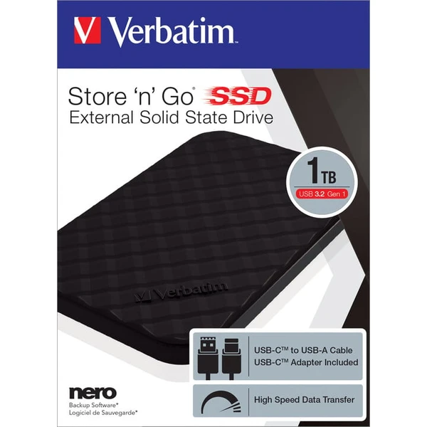 Verbatim Store 'n' Go Portable 1TB černá - SSD disky - Obrázek 0BKK100501