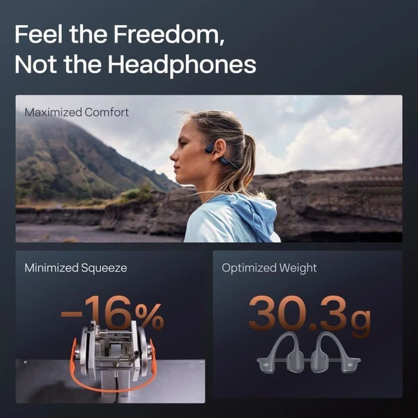 Shokz OpenRun Pro 2 Mini (USB-C) bezdrátová sluchátka černá - Sluchátka - Obrázek 0BTA000N01