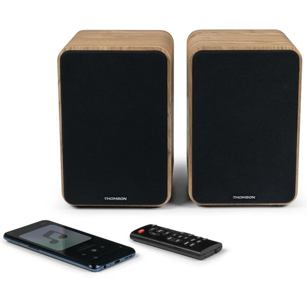 Thomson WS602DUO aktivní stereo HiFi reproduktory s BT hnědé - Reproduktory - Obrázek 0CIE000O01