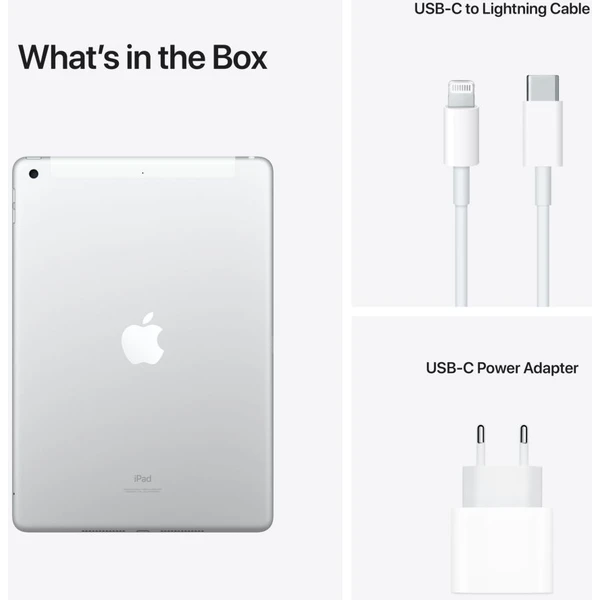 Apple iPad 10,2" 64GB Wi-Fi + Cellular stříbrný (2021) (Kategorie B) - Tablety - Obrázek 0CQKF00101
