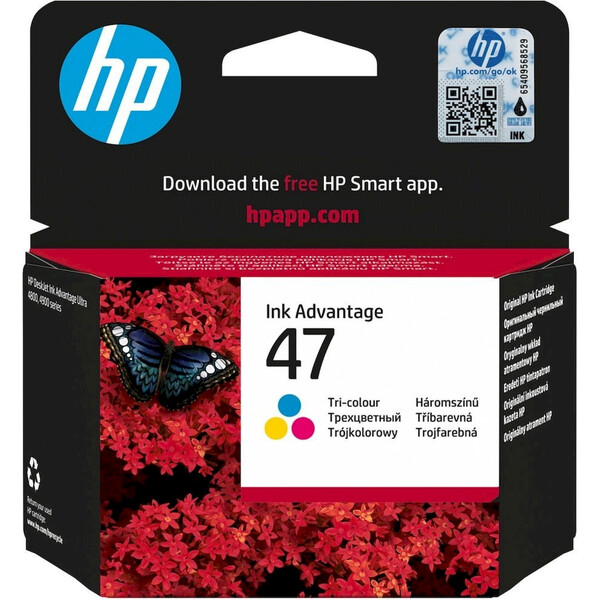HP 47 originální kazeta tříbarevná Vícebarevná