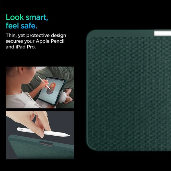 Spigen Urban Fit pouzdro iPad Pro 11" (2025) půlnočně zelené - Pouzdra - Obrázek 0EE5000O01