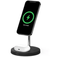 Belkin BOOST CHARGE PRO 2v1 MagSafe nabíjecí stojánek (15W) černý - Nabíječky