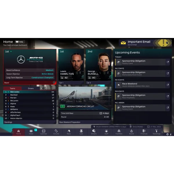 F1 Manager 2022 (PS4) - Hry pro PS4 - Obrázek 0F7D100501