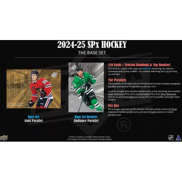 Hokejové karty Upper Deck 2024/25 SPx Hockey Hobby Box - Hokejové karty - Obrázek 0FSF000N01