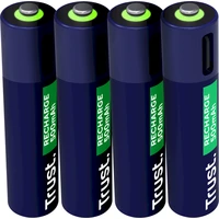 Trust USB-C dobíjecí baterie AAA - 4ks - Baterie