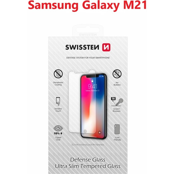 Swissten 2.5D tvrzené sklo Samsung Galaxy M21