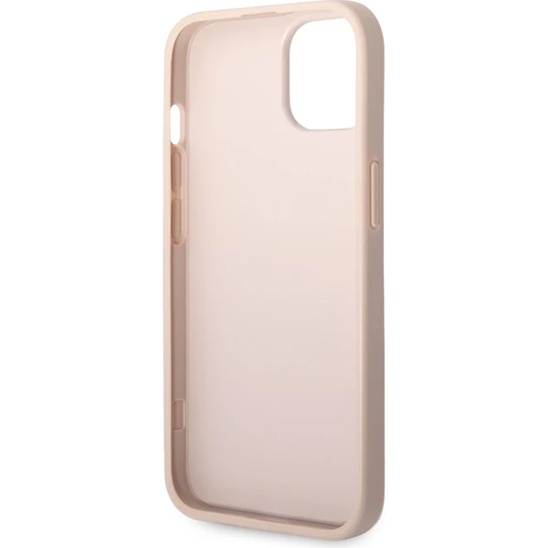 Guess PU 4G Metal Logo kryt iPhone 14 růžový - Pouzdra - Obrázek 0GUF100501