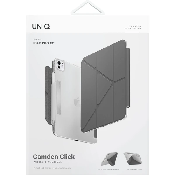 UNIQ Camden Click pouzdro iPad Pro 13" (2025) šedé - Pouzdra - Obrázek 0HD5000O01