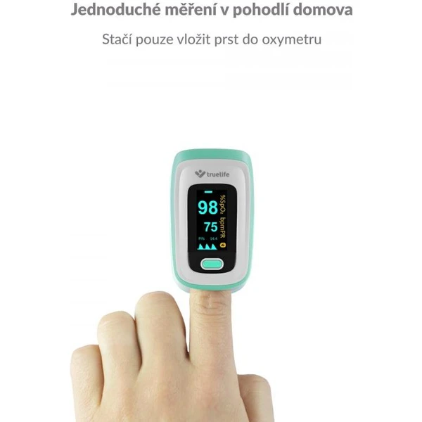 TrueLife Oximeter X5 BT – Pulzní oxymetr s Bluetooth - Senzory - Obrázek 0HTG300401