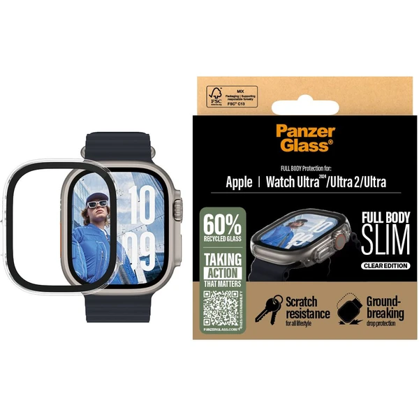 PanzerGlass® Apple Watch Ultra 3/2/1 tenký čirý kryt s ochranným sklem - Pouzdra - Obrázek 0HWA000L01