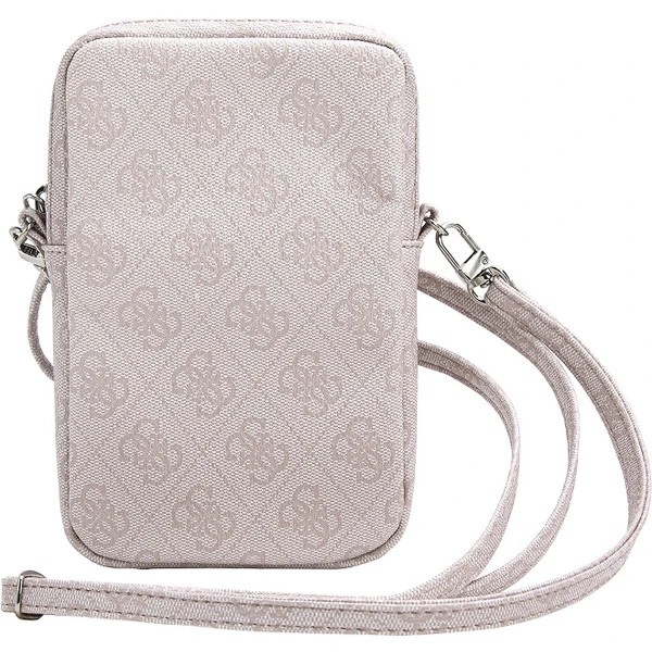 Guess PU 4G Triangle Logo Wallet Phone Bag Zipper růžový - Popruhy a crossbody - Obrázek 0IU0000P01