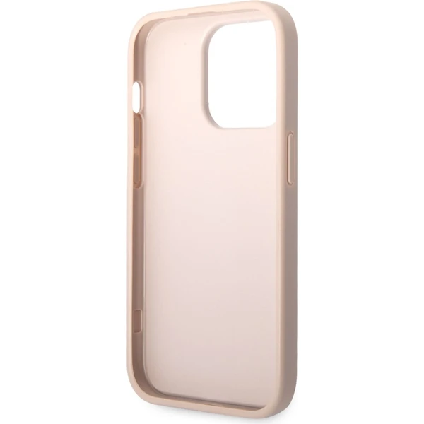 Guess PU 4G Metal Logo kryt iPhone 14 Pro Max růžový - Pouzdra - Obrázek 0IUF100501