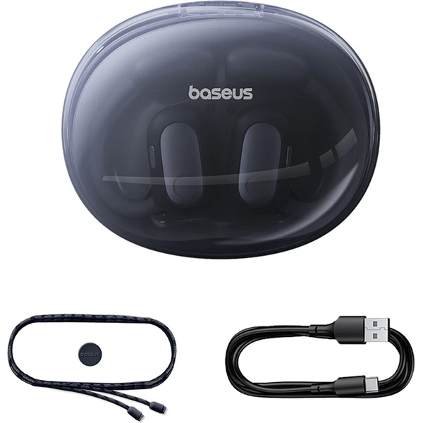 Baseus Eli Sport 1 Open-Ear TWS bezdrátová sluchátka Cosmic Black - Sluchátka - Obrázek 0KGE000L01