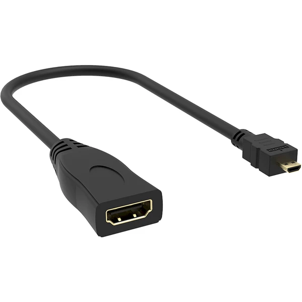 Akasa HDMI/MicroHDMI redukce 0,25m černá - Kabely a redukce - Obrázek 0KHK000K01