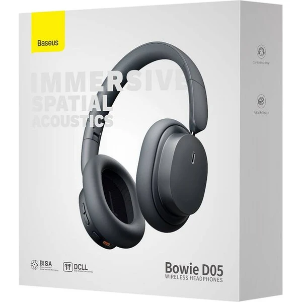 Baseus Bowie D05 bezdrátová sluchátka šedá - Sluchátka - Obrázek 0LUL000K01