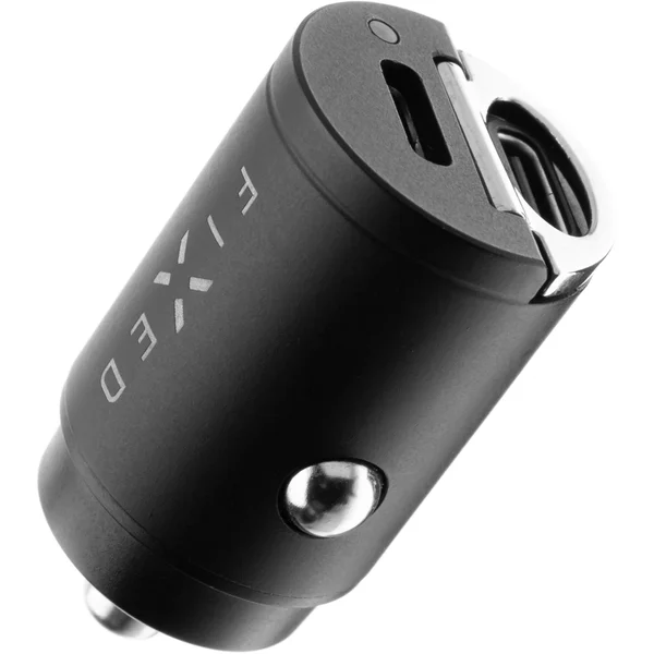 FIXED Mini autonabíječka s 2x USB-C, PD, 30W, černá - Nabíječky - Obrázek 0LVW600301