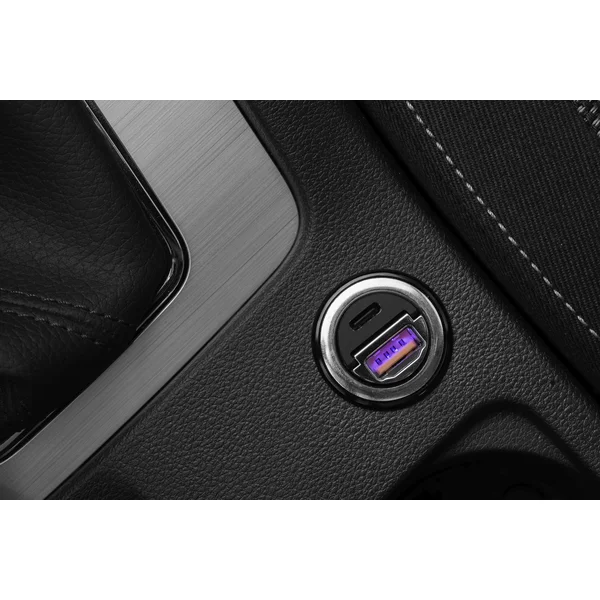FIXED Mini autonabíječka s USB-C/USB-A, PD a QC 3.0, 30W, černá - Nabíječky - Obrázek 0MVW600301