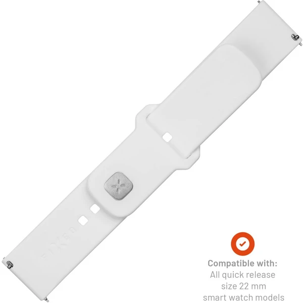 FIXED set silikonových řemínků s Quick Release 22mm pro smartwatch bílý - Řemínky - Obrázek 0OM2000O01