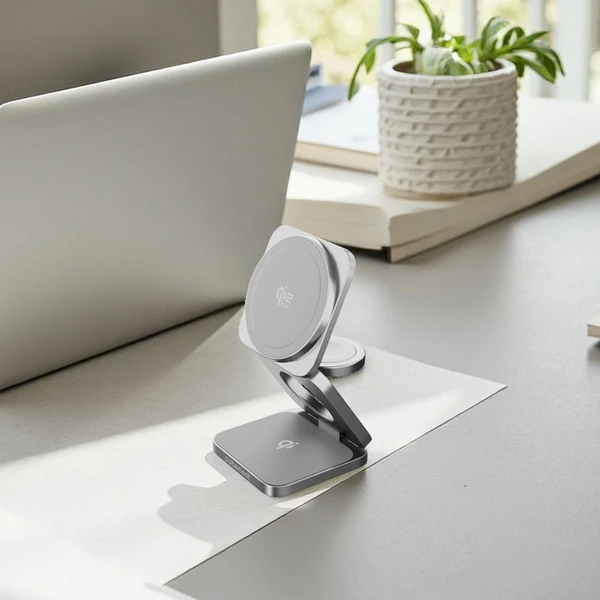 Cubenest SQ312 Ultra Qi2.2 (MagSafe) 3v1 nabíječka (35W) šedá - Nabíječky - Obrázek 0P5I000K01