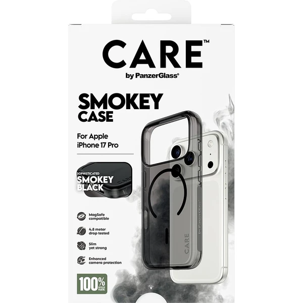 PanzerGlass® CARE Smokey kryt s MagSafe Apple iPhone 17 Pro kouřový/černý - Pouzdra - Obrázek 0PDH000K01