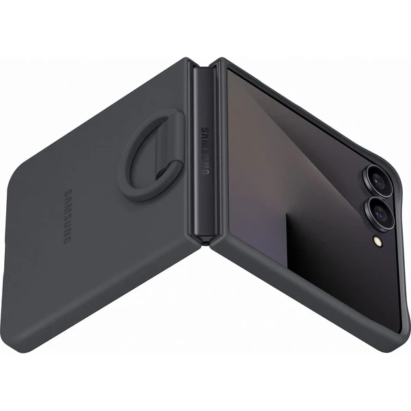 Samsung Ring Silicone Case ochranný kryt Galaxy Z Flip7 černý - Pouzdra - Obrázek 0QGE000K01