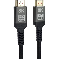 PremiumCord HDMI 2.1/HDMI 2.1 opletený kabel s ethernetem 8K 3m černý - Kabely a redukce