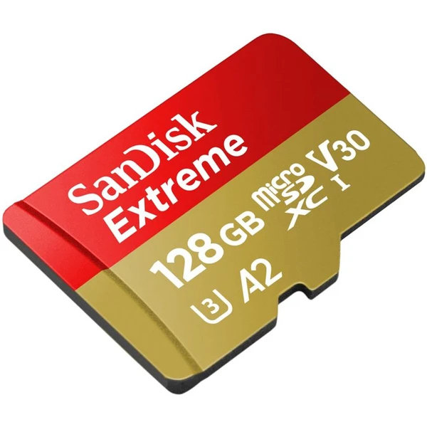 SanDisk Extreme microSDXC 128GB C10 V30 UHS-I U3 + SD Adapter - Paměťové karty - Obrázek 0RV7700301