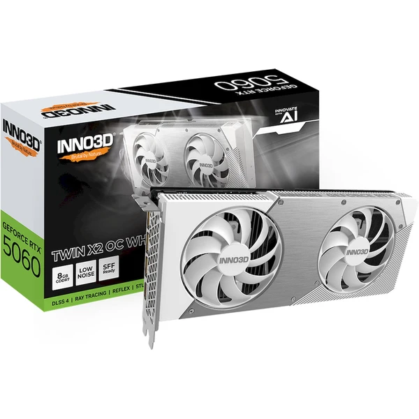 INNO3D NVIDIA GeForce RTX 5060 X2 OC WHITE 8GB GDDR7 - Grafické karty - Obrázek 0RWH000K01