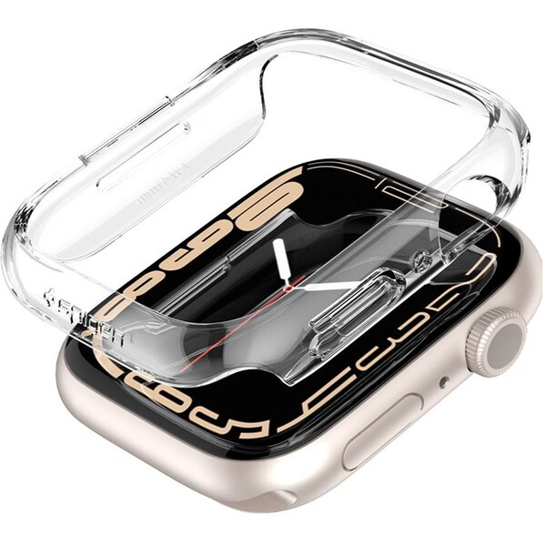 Spigen Thin Fit pouzdro Apple Watch 9/8/7 (41mm) čiré