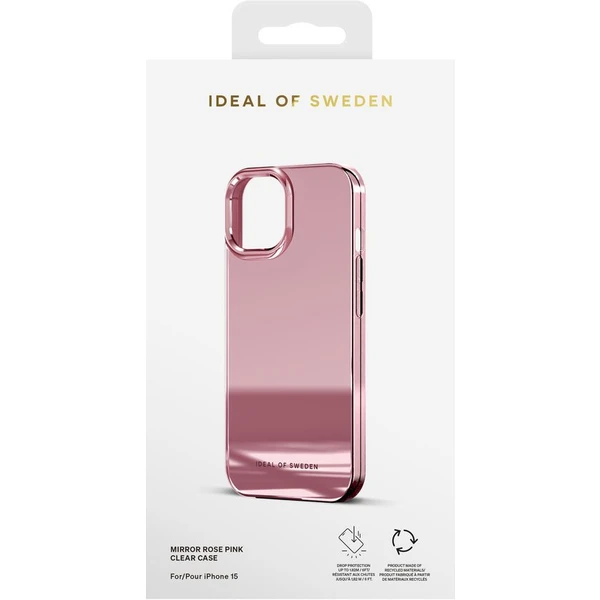 iDeal Of Sweden Clear zadní kryt iPhone 15 Mirror Pink - Pouzdra - Obrázek 0T80000O01