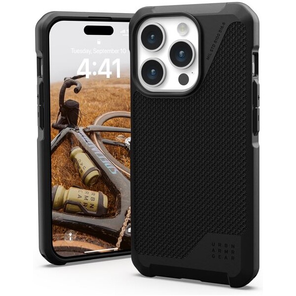 UAG Metropolis LT MagSafe iPhone 15 Pro kevlarově černý