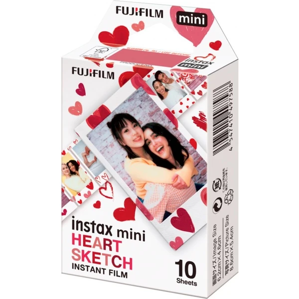 Fujifilm Instax mini film Heart Sketch (10 ks) - Filmy pro instantní fotoaparáty - Obrázek 0U51000P01