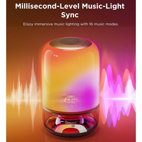 Govee Table Lamp 2 RGBW Akumulátorová lampa s reproduktorem - zvuk od JBL - Chytré lampičky - Obrázek 0V3L000K01