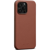 Woolnut MagSafe kožený kryt pro iPhone 15 Pro Max hnědý - Pouzdra