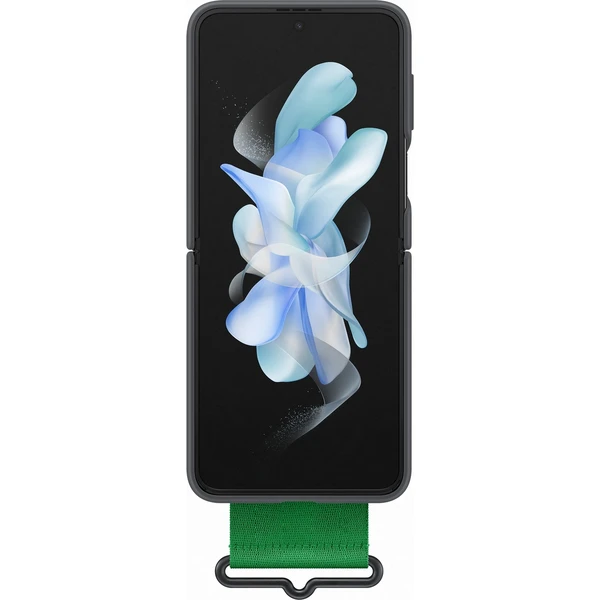 Samsung Silicone Cover Strap Flip4 Black - Pouzdra - Obrázek 0XAVF00101