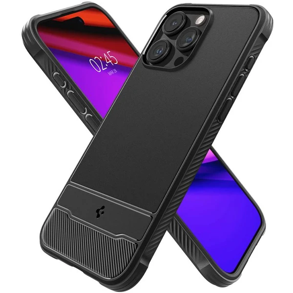Spigen Rugged Armor MagFit iPhone 15 Pro Max matně černý - Pouzdra - Obrázek 0XW8000601
