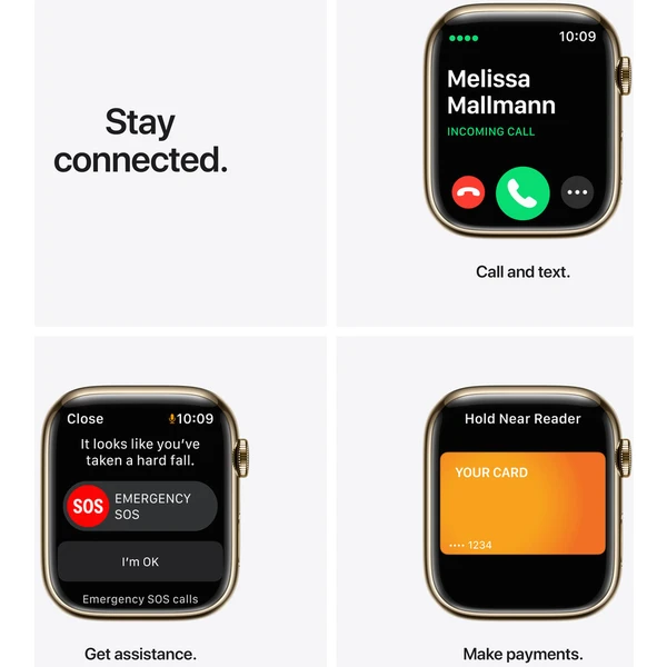 Apple Watch Series 7 Cellular 45mm ocel - Chytré hodinky - Obrázek 0ZZZ000501